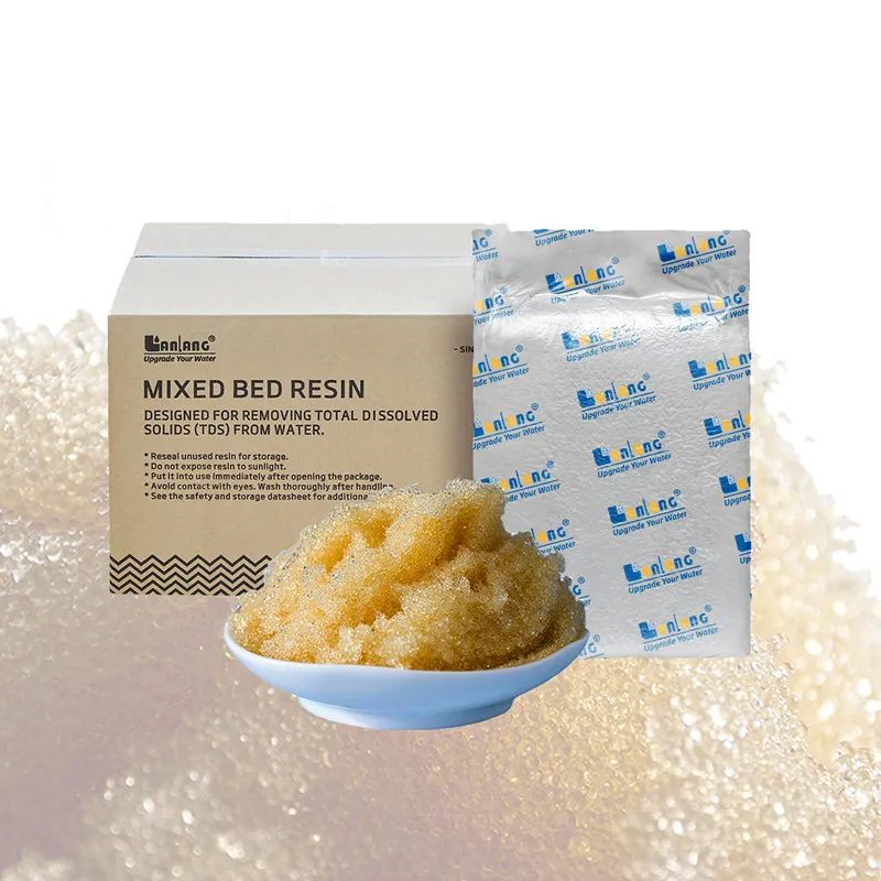 Résine à lit mélangé pour eau ultrapure de laboratoire